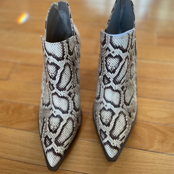 Vince Camuto Natural Reptile Booties - Picture 2 of 4